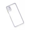 Newface Samsung Galaxy M51 Kılıf Miami Şeffaf Silikon - Lila