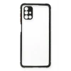 Newface Samsung Galaxy M51 Kılıf Miami Şeffaf Silikon - Siyah