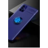 Newface Samsung Galaxy M51 Kılıf Range Yüzüklü Silikon - Mavi