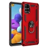 Newface Samsung Galaxy M51 Kılıf Sofya Yüzüklü Silikon Kapak - Kırmızı