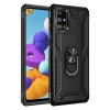 Newface Samsung Galaxy M51 Kılıf Sofya Yüzüklü Silikon Kapak - Siyah