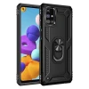 Newface Samsung Galaxy M51 Kılıf Sofya Yüzüklü Silikon Kapak - Siyah
