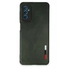 Newface Samsung Galaxy M52 5G Kılıf Loop Deri Silikon - Yeşil