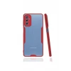 Newface Samsung Galaxy M52 5G Kılıf Platin Silikon - Kırmızı