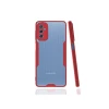 Newface Samsung Galaxy M52 5G Kılıf Platin Silikon - Kırmızı