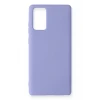 Newface Samsung Galaxy Note 20 Kılıf Nano içi Kadife Silikon - Lila