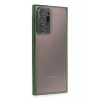 Newface Samsung Galaxy Note 20 Ultra Kılıf Razer Lensli Silikon - Yeşil
