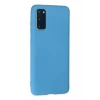 Newface Samsung Galaxy S20 Plus Kılıf Nano içi Kadife Silikon - Mavi