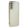 Newface Samsung Galaxy S21 FE Kılıf Razer Lensli Silikon - Gold