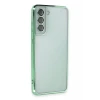 Newface Samsung Galaxy S21 FE Kılıf Razer Lensli Silikon - Yeşil