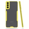 Newface Samsung Galaxy S21 Plus Kılıf Platin Silikon - Sarı