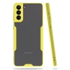 Newface Samsung Galaxy S21 Plus Kılıf Platin Silikon - Sarı