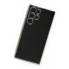 Newface Samsung Galaxy S22 Ultra Kılıf Volet Silikon - Siyah