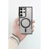 Newface Samsung Galaxy S23 Kılıf Boyi Magsafe Silikon Kapak - Siyah