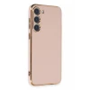 Newface Samsung Galaxy S23 Kılıf Volet Silikon - Pembe