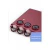 Newface Samsung Galaxy S23 Plus Metal Kamera Lens - Kırmızı