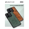 Newface Samsung Galaxy S24 FE Kılıf Aras Deri Kapak - Siyah