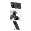 Newface Samsung Galaxy S24 FE Kılıf Joy Lens Standlı Kapak - Mor