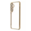 Newface Samsung Galaxy S24 FE Kılıf Razer Lensli Silikon - Gold