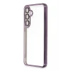 Newface Samsung Galaxy S24 FE Kılıf Razer Lensli Silikon - Mor