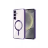 Newface Samsung Galaxy S24 Kılıf Kross Magneticsafe Kapak - Mor