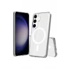 Newface Samsung Galaxy S24 Kılıf Magneticsafe Şeffaf Silikon - Şeffaf