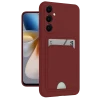 Newface Samsung Galaxy S24 Plus Kelvin Kartvizitli Silikon - Bordo
