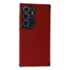 Newface Samsung Galaxy S24 Ultra Kılıf Loop Deri Silikon - Kırmızı