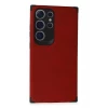 Newface Samsung Galaxy S24 Ultra Kılıf Loop Deri Silikon - Kırmızı