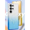 Newface Samsung Galaxy S24 Ultra Pummel Shiny Magsafe Kapak - Mor