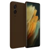 Newface Samsung Galaxy S25 Edge First Silikon - Kahverengi
