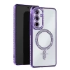 Newface Samsung Galaxy S25 Edge Joke Simli Magneticsafe Kılıf - Derin Mor