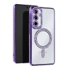 Newface Samsung Galaxy S25 Edge Joke Simli Magneticsafe Kılıf - Derin Mor