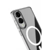 Newface Samsung Galaxy S25 Edge Kılıf Magneticsafe Şeffaf Silikon - Şeffaf