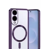 Newface Samsung Galaxy S25 Edge Kross Magneticsafe Kapak - Mor