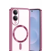 Newface Samsung Galaxy S25 Edge Kross Magneticsafe Kapak - Rose