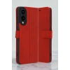 Newface Samsung Galaxy S25 Edge Trend S Plus Kapaklı Kılıf - Kırmızı