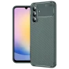 Newface Samsung Galaxy S25 FE Auto Focus Karbon Kapak - Koyu Yeşil