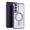 Newface Samsung Galaxy S25 FE Joke Simli Magneticsafe Kılıf - Derin Mor