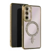 Newface Samsung Galaxy S25 FE Joke Simli Magneticsafe Kılıf - Gold