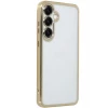 Newface Samsung Galaxy S25 Kılıf Razer Lensli Silikon - Gold