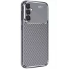 Newface Samsung Galaxy S25 Plus Kılıf Auto Focus Karbon Kapak - Gri