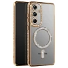 Newface Samsung Galaxy S26 Joke Simli Magneticsafe Kılıf - Gold