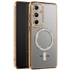 Newface Samsung Galaxy S26 Plus Joke Simli Magneticsafe Kılıf - Gold