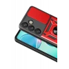 Newface Samsung Galaxy S26 Plus Pars Lens Yüzüklü Silikon - Kırmızı