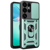Newface Samsung Galaxy S26 Ultra Pars Lens Yüzüklü Silikon - Yeşil