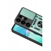 Newface Samsung Galaxy S26 Ultra Pars Lens Yüzüklü Silikon - Yeşil