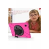 Newface Samsung Galaxy T220 Tab A7 Lite 8.7 Kılıf Amazing Tablet Kapak - Pembe