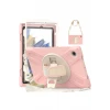 Newface Samsung Galaxy X200 Tab A8 10.5 Kılıf Amazing Tablet Kapak - Pembe