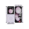 Newface Samsung Galaxy Z Flip 5 Kılıf Magneticsafe Şeffaf Silikon - Şeffaf